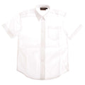 White - Front - Boys Short Sleeved School Shirt