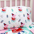 Multicoloured - Pack Shot - Peppa Pig Reversible Snowman Christmas Duvet Cover Set