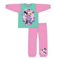 Pink-Green - Front - Disney Baby Girls Bow To Toe Minnie Mouse Pyjama Set