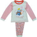 Pink-Grey - Front - Dumbo Baby Girls Pyjama Set