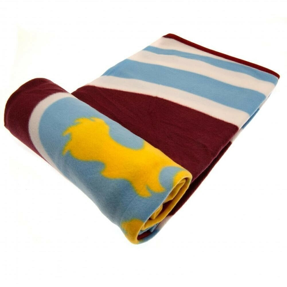 Blue-Brown-Yellow - Back - Aston Villa FC Fleece Pulse Blanket