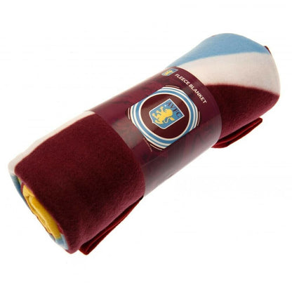 Blue-Brown-Yellow - Side - Aston Villa FC Fleece Pulse Blanket