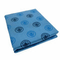 Blue - Side - Manchester City FC Repeat Logo Pencil Pleat Curtains