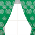 Green-White - Back - Celtic FC Repeat Logo Curtains