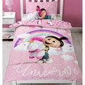 Pink-White - Front - Despicable Me Daydream Duvet Cover Set