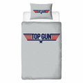 Grey-Blue-Red - Front - Top Gun Logo Duvet Cover Set