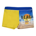Yellow-Blue-Black - Front - Despicable Me Childrens-Kids Beach Life Kevin Swimming Trunks