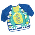 Blue-White - Front - Baby I´m Roarr Some Dinosaur Bib