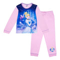 Pink-Blue - Front - Cinderella Baby Girls Long Pyjama Set