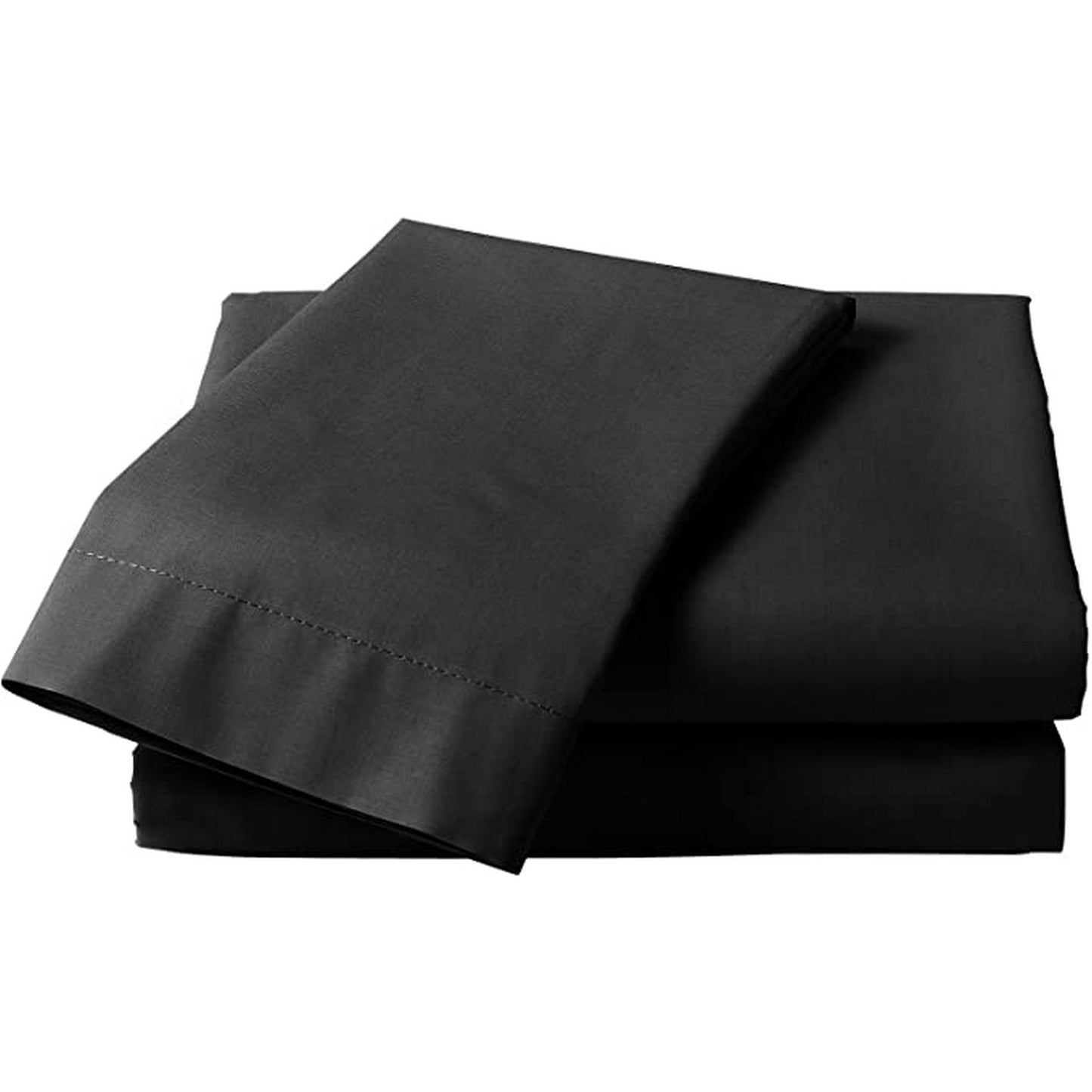 Black - Front - Percale Fitted Valance