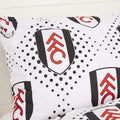 White-Black - Lifestyle - Fulham FC Diamond Duvet Cover Set