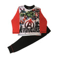 Red-Black-White - Front - Avengers Boys Characters Long Pyjama Set