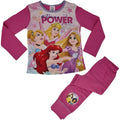 Pink - Front - Disney Princess Girls Power Long Pyjama Set
