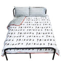 White-Grey-Black - Back - Friends Reversible Coverless Duvet