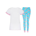 White-Pink-Blue - Back - Dumbo Womens-Ladies Don´t Forget To Smile Pyjama Set