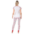 White-Red - Back - Love Actually Womens-Ladies Perfect Pyjama Set