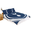 Navy-White - Lifestyle - Tottenham Hotspur FC Official Pulse Design Reversible Duvet And Pillowcase Set