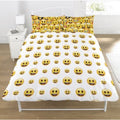 Yellow - Back - Emoji Multi Face Double Duvet Set
