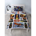 Multicoloured - Front - Incredibles 2 Childrens-Kids Retro Reversible Single Rotary Duvet Set