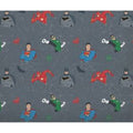 Multicoloured - Back - Justice League Graphic Grid Reversible Duvet Set