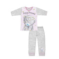 Pink-Grey - Front - Me To You Girls Daisy Dreams Pyjama Set