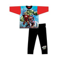 Black-Red - Side - Avengers Boys Character Pyjama Set