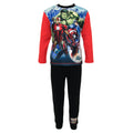 Black-Red - Front - Avengers Boys Character Pyjama Set