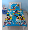 Blue - Back - Mickey Mouse Stay Cool Duvet Cover Set