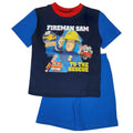 Blue - Front - Fireman Sam Boys Short Pyjama Set