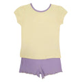 Yellow-Purple - Back - LOL Surprise Girls Squadgoals Short Pyjama Set
