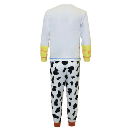 Black-White-Yellow - Back - Toy Story Girls Jessie Pyjama Set