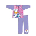 Purple-Pink - Front - Disney Girls Daisy Duck Pyjama Set