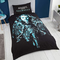 Black-Cyan - Back - Assassins Creed Valhalla Duvet Set