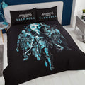 Black-Cyan - Back - Assassins Creed Valhalla Double Duvet Set