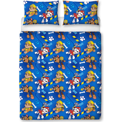 Blue - Back - Paw Patrol Rescue Rotary Double Duvet Set