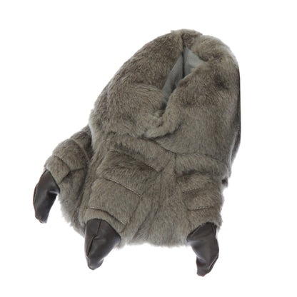 Grey - Front - Childrens-Kids Monster Feet Design Indoor Slippers