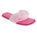 Pink - Front - Forever Dreaming Womens Memory Foam Flip-Flop Slippers