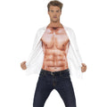 Nude - Side - Smiffys Mens Realistic Muscle Top