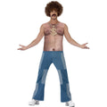 Nude - Back - Smiffys Unisex Adult 70s Realistic Hairy Chest Costume Top