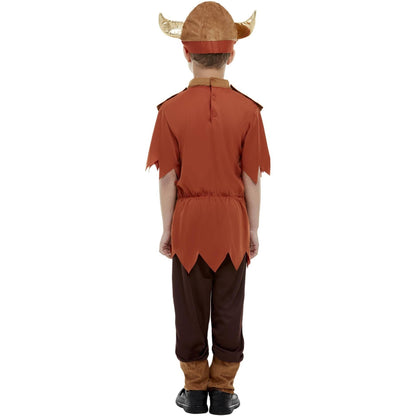 Brown - Side - Smiffys Childrens-Kids Viking Costume Set