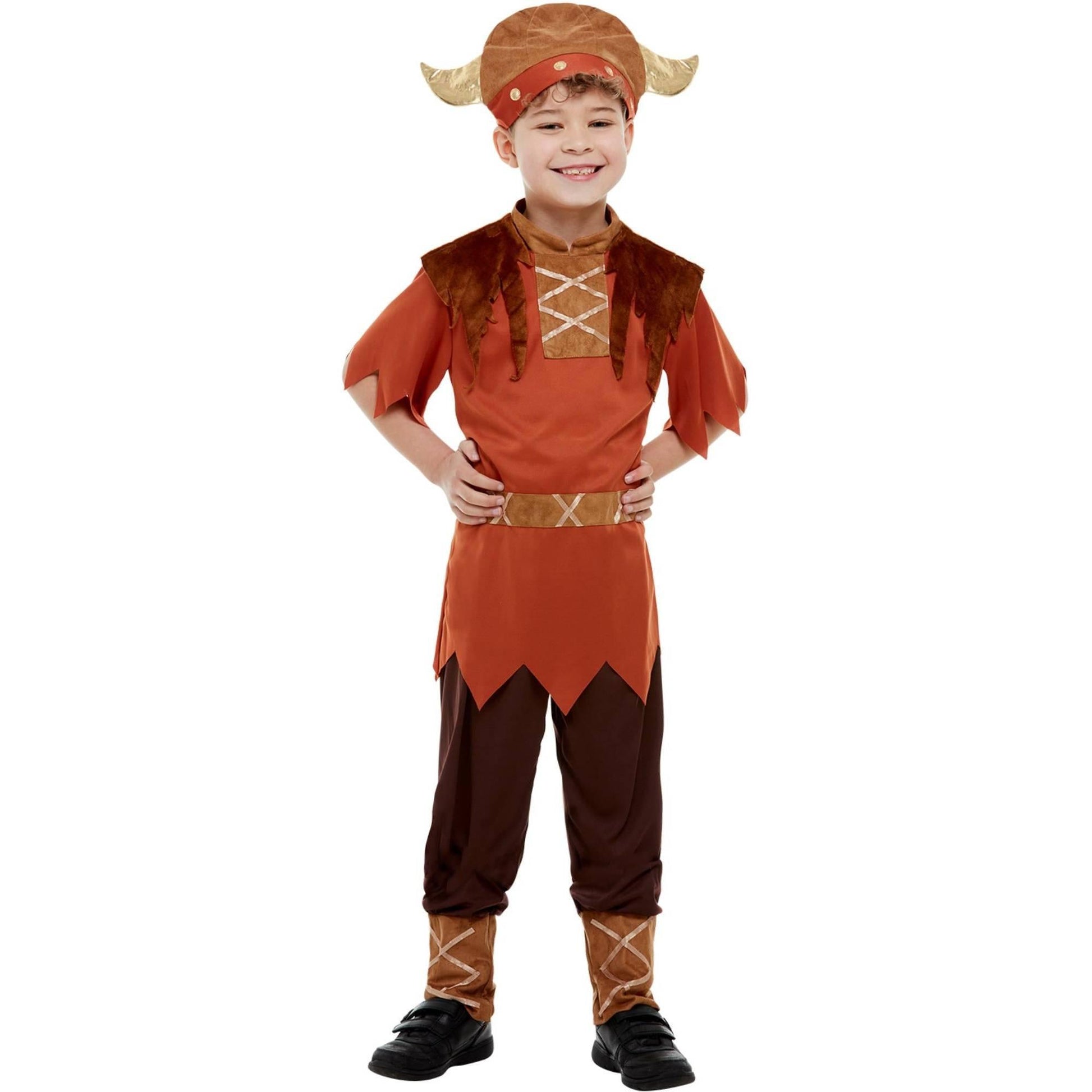 Brown - Lifestyle - Smiffys Childrens-Kids Viking Costume Set