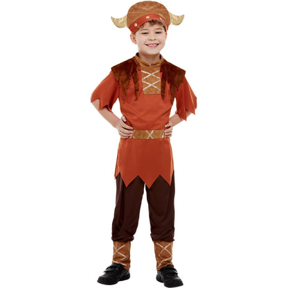 Brown - Lifestyle - Smiffys Childrens-Kids Viking Costume Set