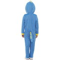 Blue-Yellow - Side - Smiffys Childrens-Kids Dinosaur Costume Jumpsuit