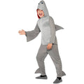 Grey - Back - Smiffys Childrens-Kids Shark Costume