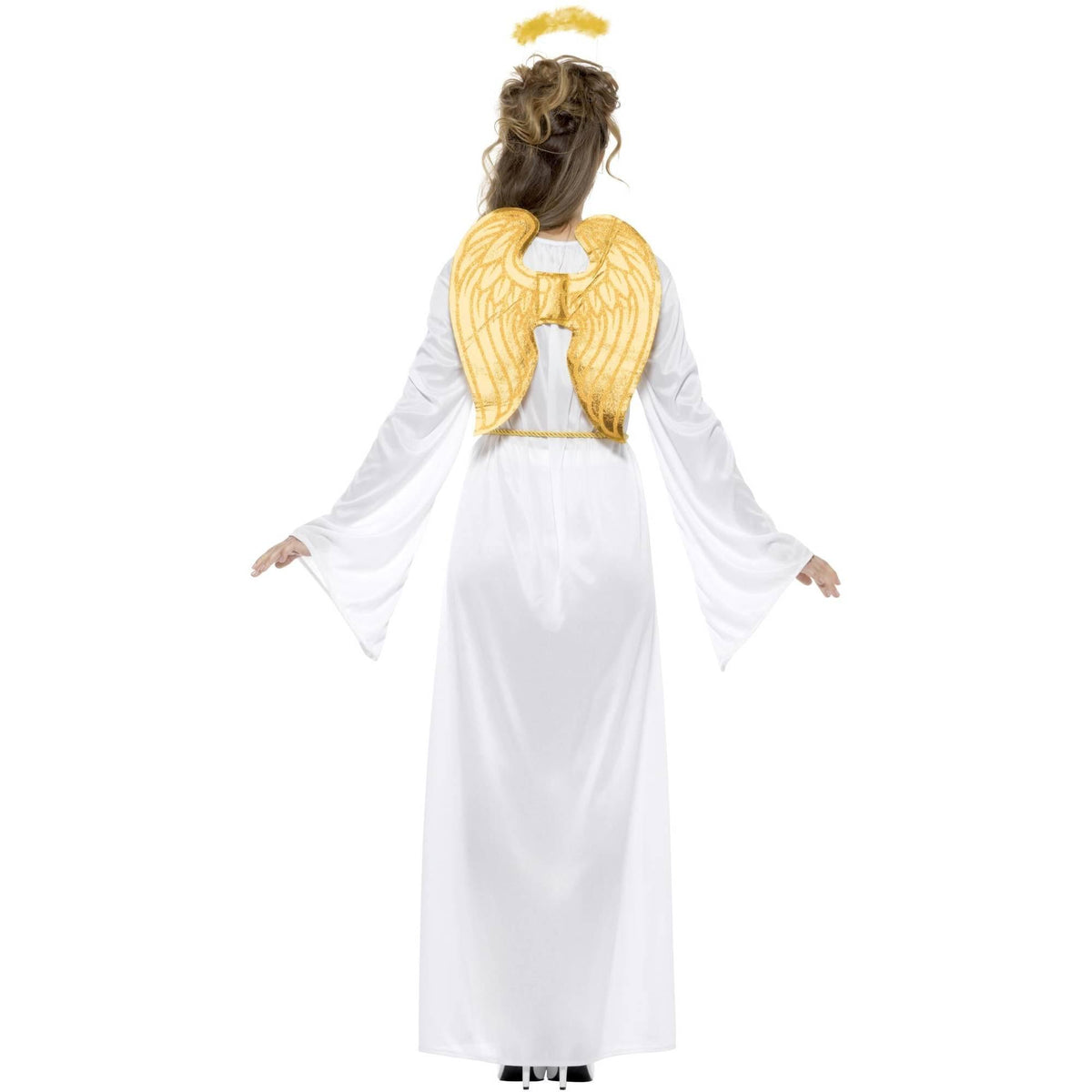 White - Side - Smiffys Unisex Adult Gabriel Angel Costume Set