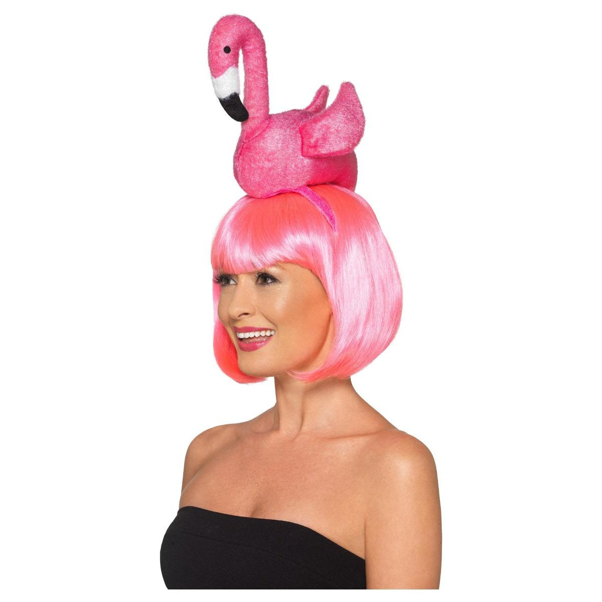 Pink - Front - Smiffys Unisex Adult Flamingo Headband