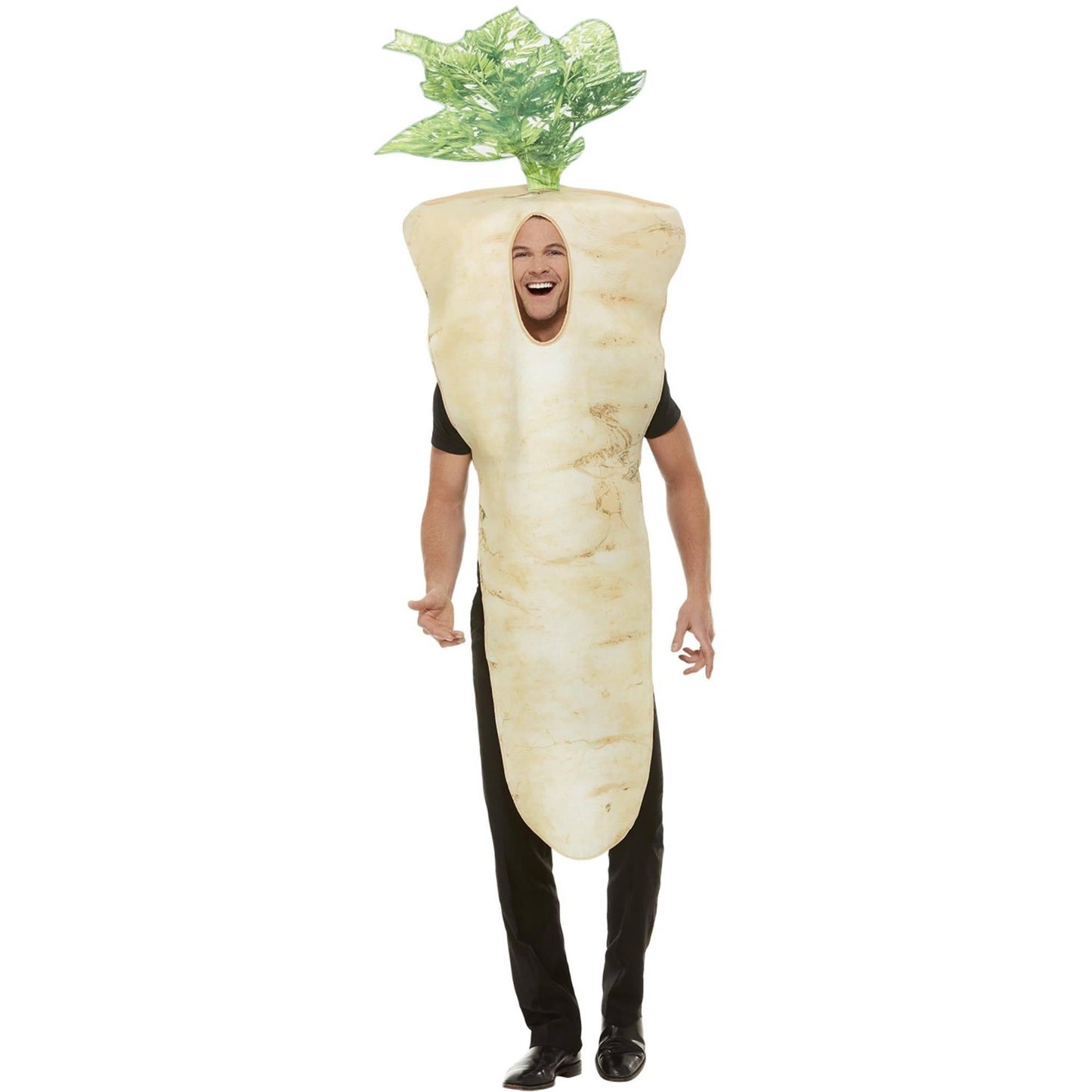 Brown-White-Green - Back - Smiffys Unisex Adult Parsnip Christmas Costume