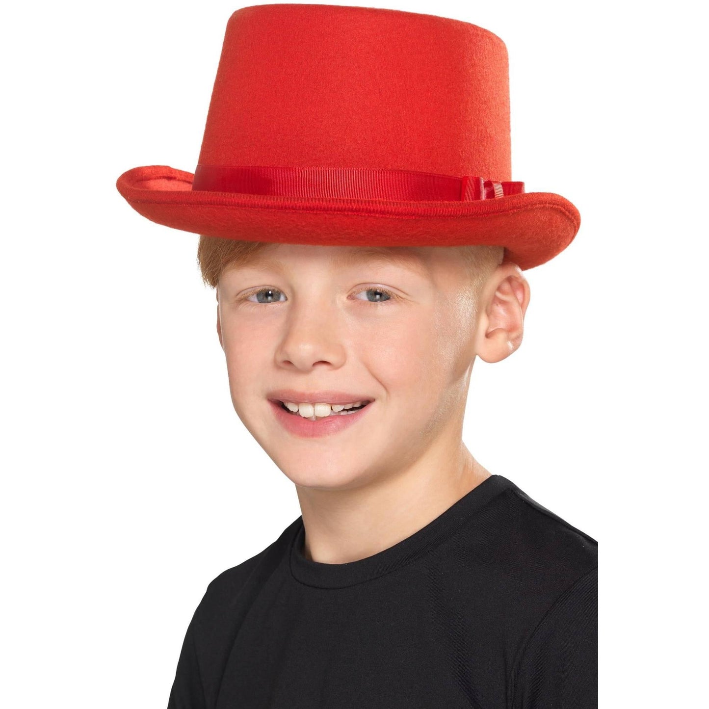 Red - Back - Smiffys Childrens-Kids Top Hat
