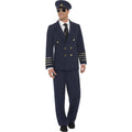 Navy Blue - Back - Smiffys Mens Pilot Costume Set
