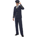 Navy Blue - Lifestyle - Smiffys Mens Pilot Costume Set